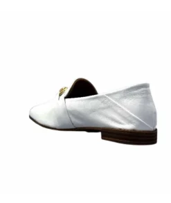 355-ivoire Ivoire 35.48.709 Cuir Blanc*Femme Mocassins