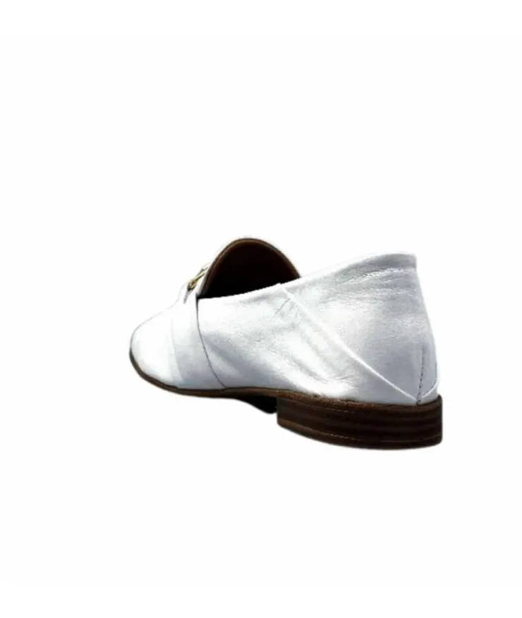 355-ivoire Ivoire 35.48.709 Cuir Blanc*Femme Mocassins