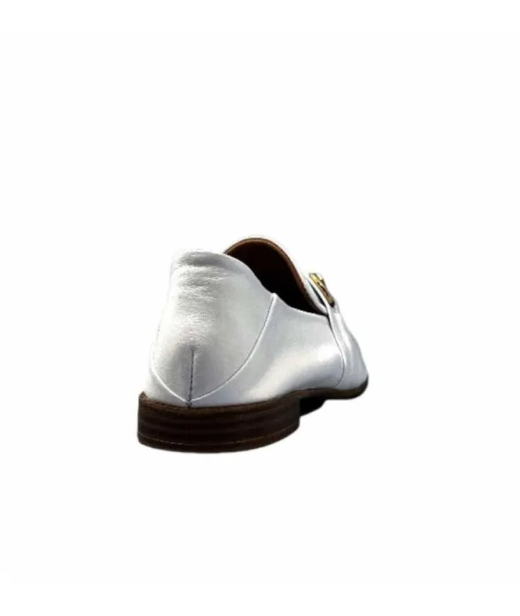 355-ivoire Ivoire 35.48.709 Cuir Blanc*Femme Mocassins