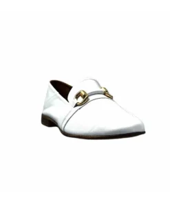 355-ivoire Ivoire 35.48.709 Cuir Blanc*Femme Mocassins