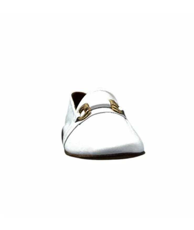 355-ivoire Ivoire 35.48.709 Cuir Blanc*Femme Mocassins