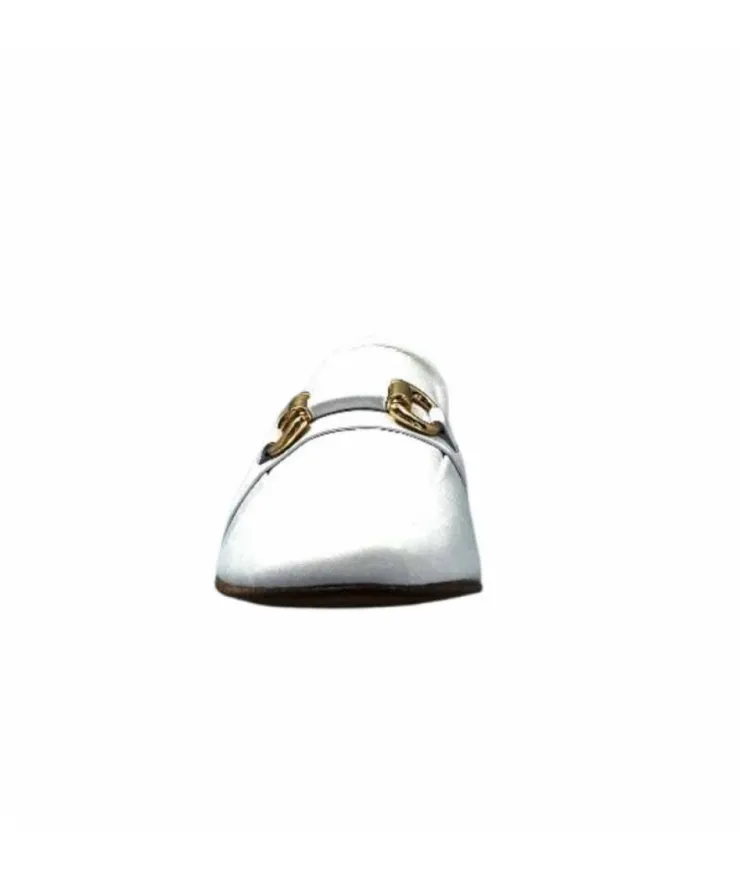 355-ivoire Ivoire 35.48.709 Cuir Blanc*Femme Mocassins