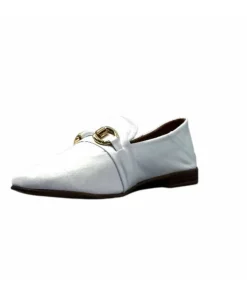 355-ivoire Ivoire 35.48.709 Cuir Blanc*Femme Mocassins