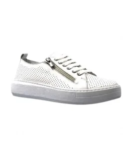 s and m / shoes market Ivoire 382.510 Cuir Blanc*Femme Baskets