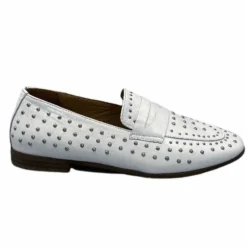 Ivoire0401a Ivoire 500.1000 Cuir Blanc*Femme Mocassins