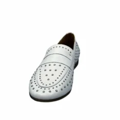 Ivoire0401a Ivoire 500.1000 Cuir Blanc*Femme Mocassins