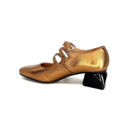 Dansi Ivoire 5981 Cuir Bronze*Femme Ballerines