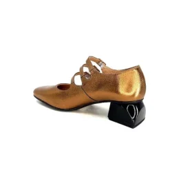 Dansi Ivoire 5981 Cuir Bronze*Femme Ballerines