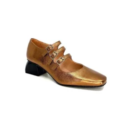 Dansi Ivoire 5981 Cuir Bronze*Femme Ballerines