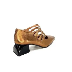 Dansi Ivoire 5981 Cuir Bronze*Femme Ballerines