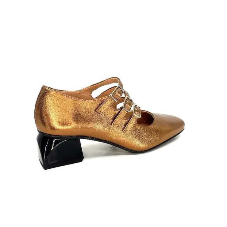 Dansi Ivoire 5981 Cuir Bronze*Femme Ballerines