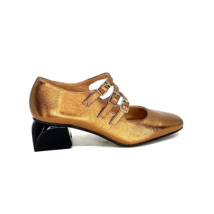 Dansi Ivoire 5981 Cuir Bronze*Femme Ballerines