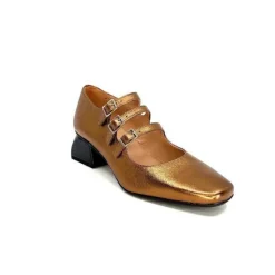 Dansi Ivoire 5981 Cuir Bronze*Femme Ballerines