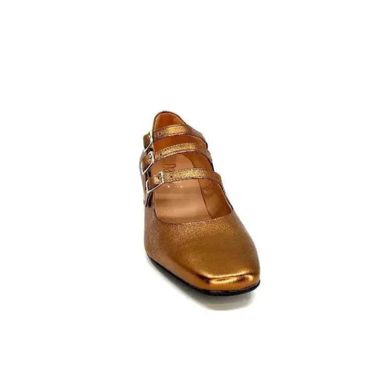 Dansi Ivoire 5981 Cuir Bronze*Femme Ballerines