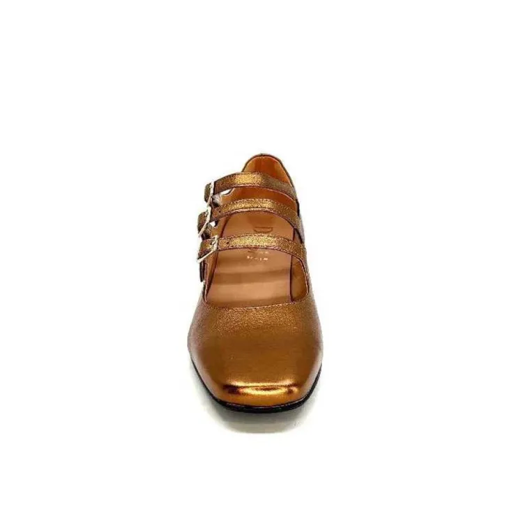 Dansi Ivoire 5981 Cuir Bronze*Femme Ballerines
