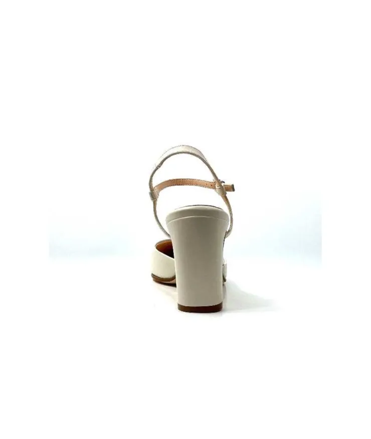 Ivoire0104a Ivoire 51190 Cuir Creme*Femme Escarpins