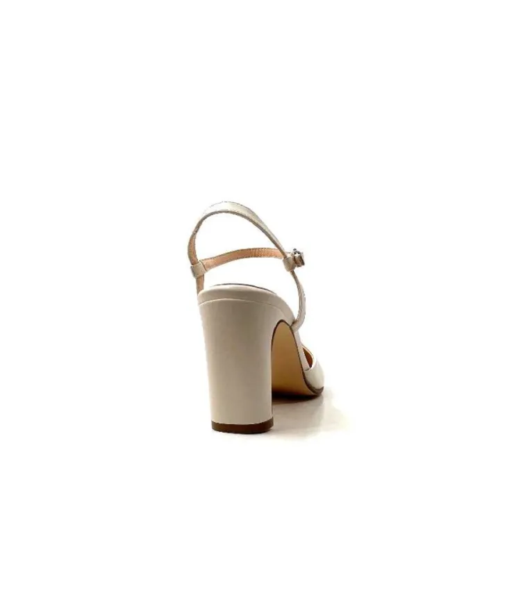 Ivoire0104a Ivoire 51190 Cuir Creme*Femme Escarpins