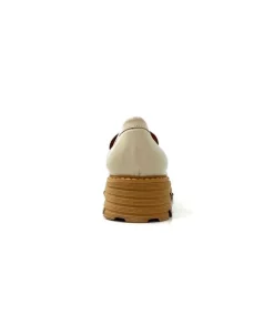 Ivoire-354 Ivoire 108802 Cuir Creme*Femme Mocassins