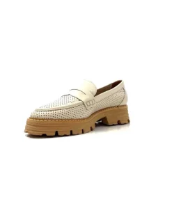 Ivoire-354 Ivoire 108802 Cuir Creme*Femme Mocassins