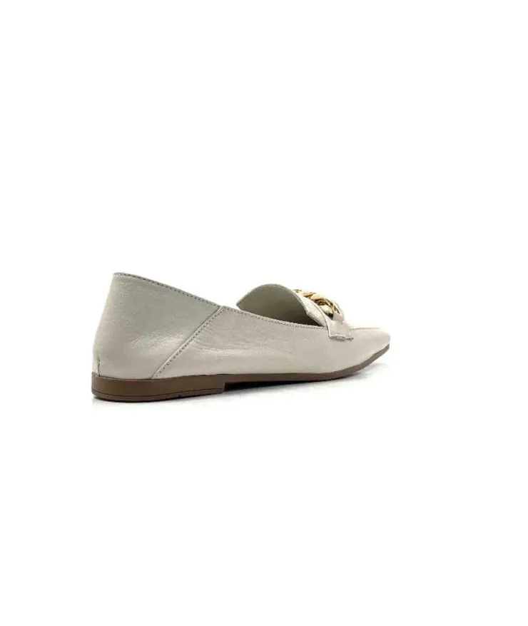 gloria Ivoire 97576 Cuir Creme*Femme Mocassins