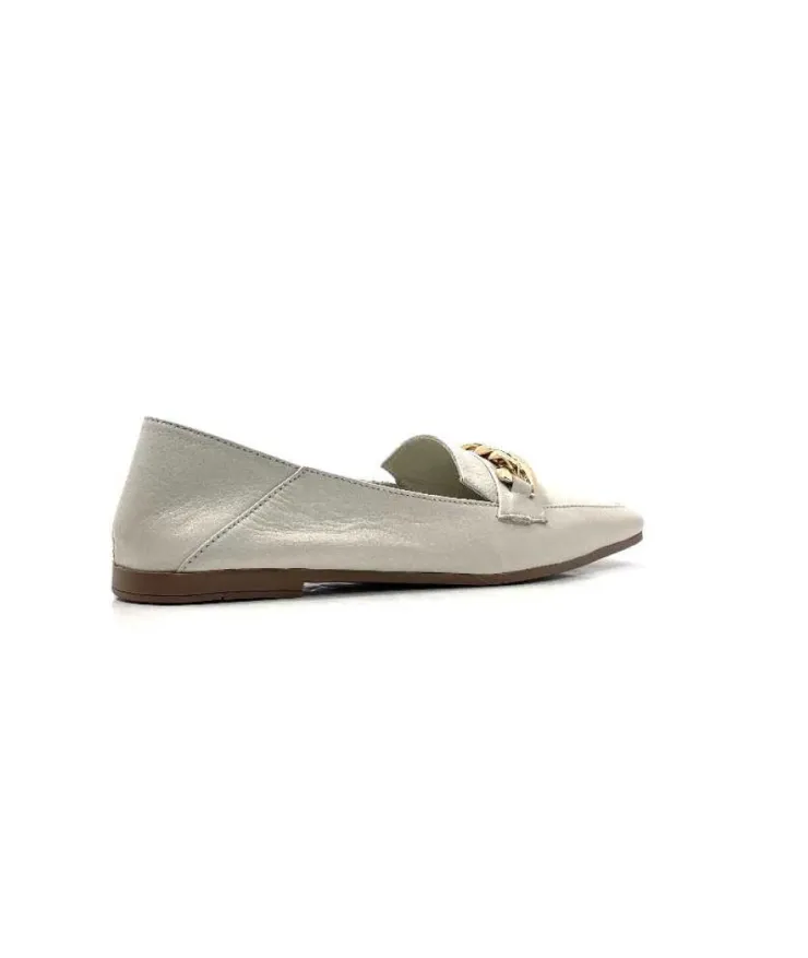 gloria Ivoire 97576 Cuir Creme*Femme Mocassins