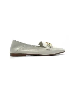 gloria Ivoire 97576 Cuir Creme*Femme Mocassins