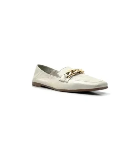 gloria Ivoire 97576 Cuir Creme*Femme Mocassins