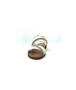 Ivoire0203a Ivoire 1078 Cuir Creme Avorio*Femme Sandales