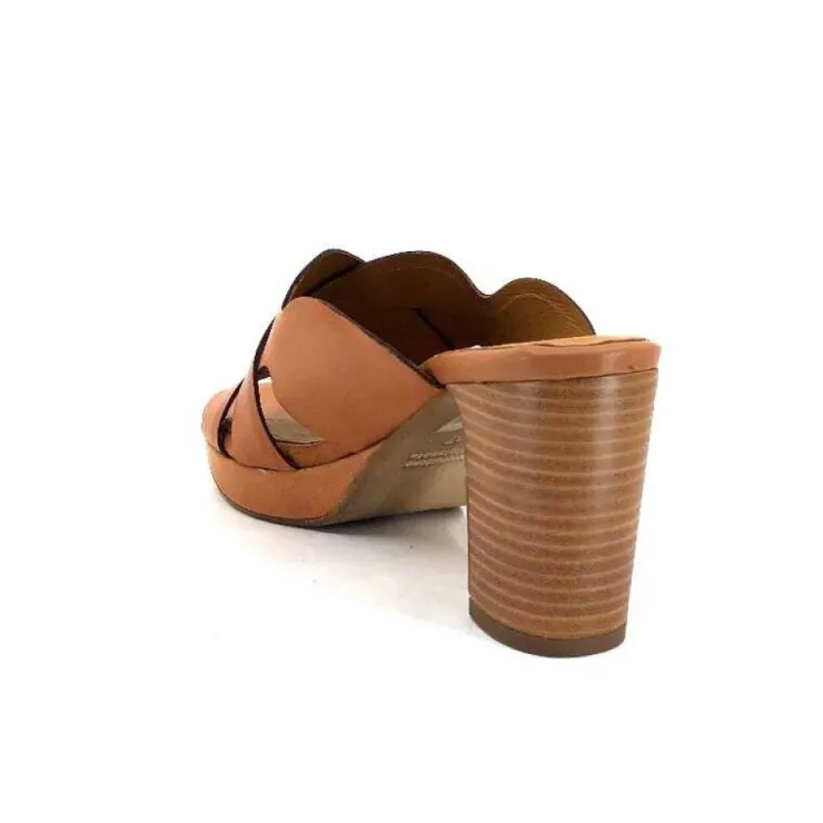 Ivoire0399a Ivoire 6080 Cuir Cuoio*Femme Mules