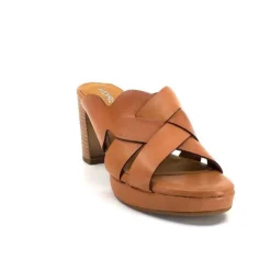 Ivoire0399a Ivoire 6080 Cuir Cuoio*Femme Mules