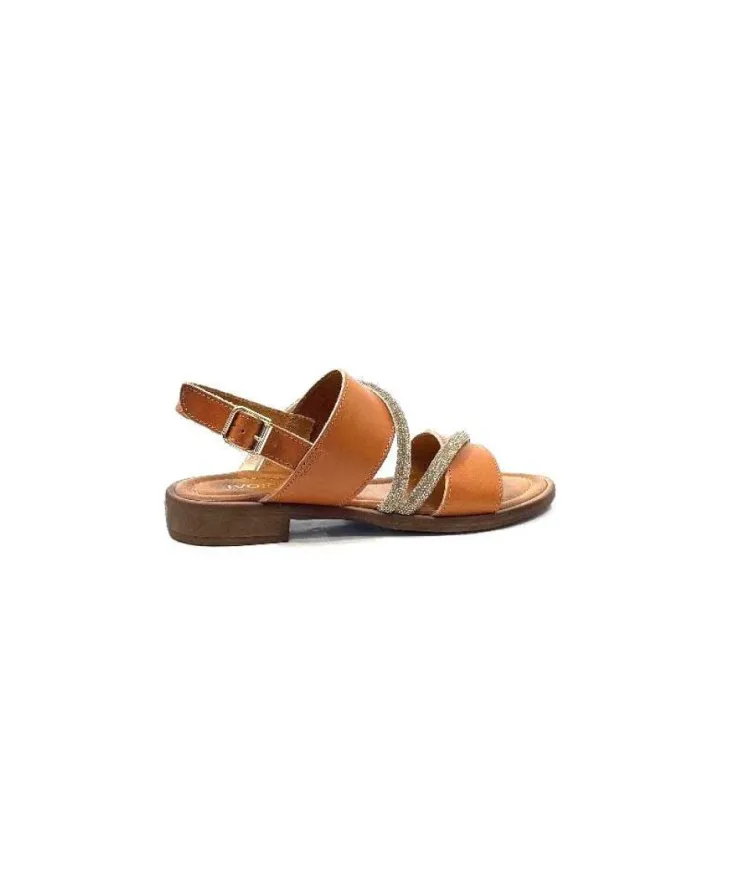 Ivoire0203a Ivoire 1078 Cuir Cuoio*Femme Sandales