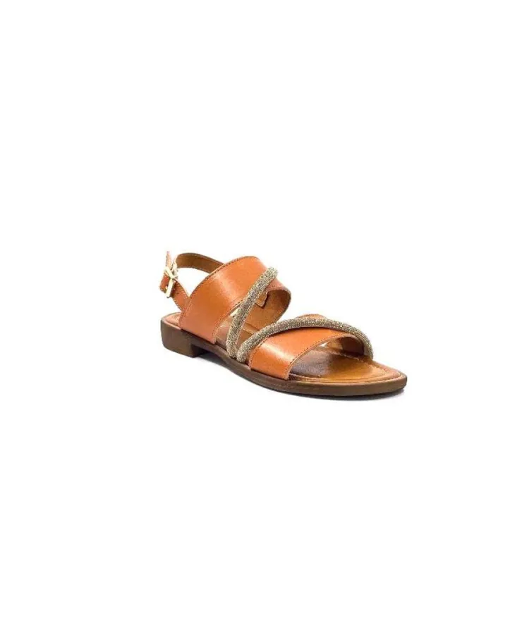 Ivoire0203a Ivoire 1078 Cuir Cuoio*Femme Sandales
