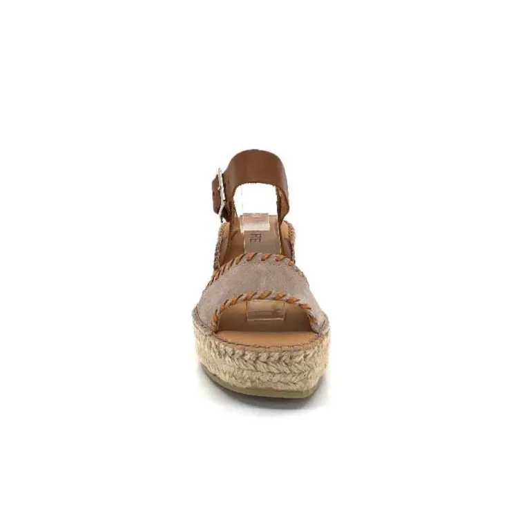 Ivoire0586a Ivoire 683805 Cuir Daim Beige*Femme Plateformes