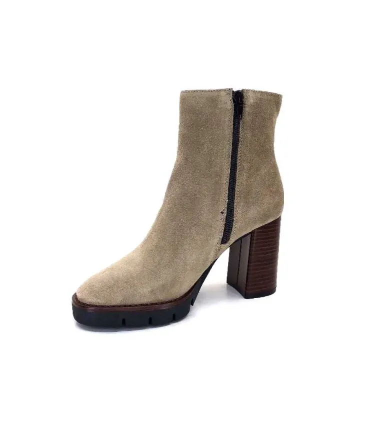 Ivoire0104a Ivoire 50183 Cuir Daim Sand*Femme Bottines