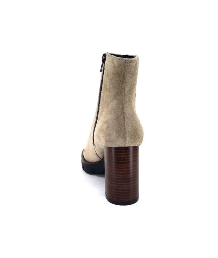 Ivoire0104a Ivoire 50183 Cuir Daim Sand*Femme Bottines