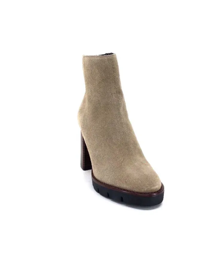 Ivoire0104a Ivoire 50183 Cuir Daim Sand*Femme Bottines