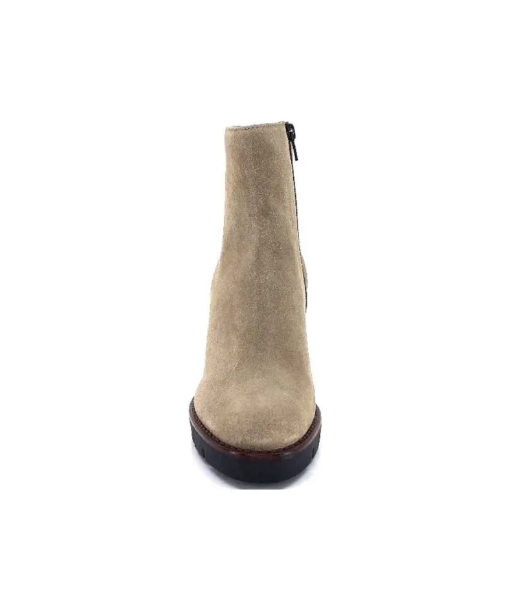 Ivoire0104a Ivoire 50183 Cuir Daim Sand*Femme Bottines