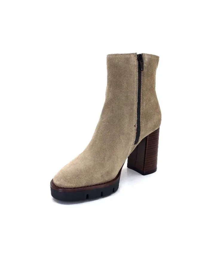 Ivoire0104a Ivoire 50183 Cuir Daim Sand*Femme Bottines