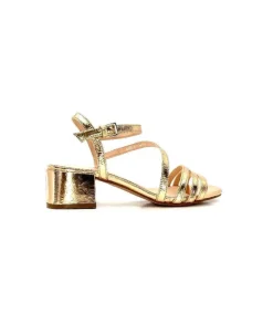 Ivoire0104a Ivoire 49287 Cuir Dore*Femme Sandales