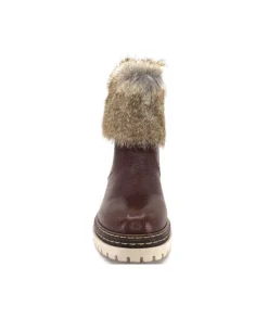 Ivoire-354 Ivoire 108523 Cuir Graine Marron*Femme Bottines