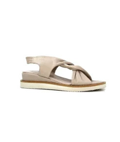 Ivoire-354 Ivoire 107614 Cuir Gris*Femme Plateformes