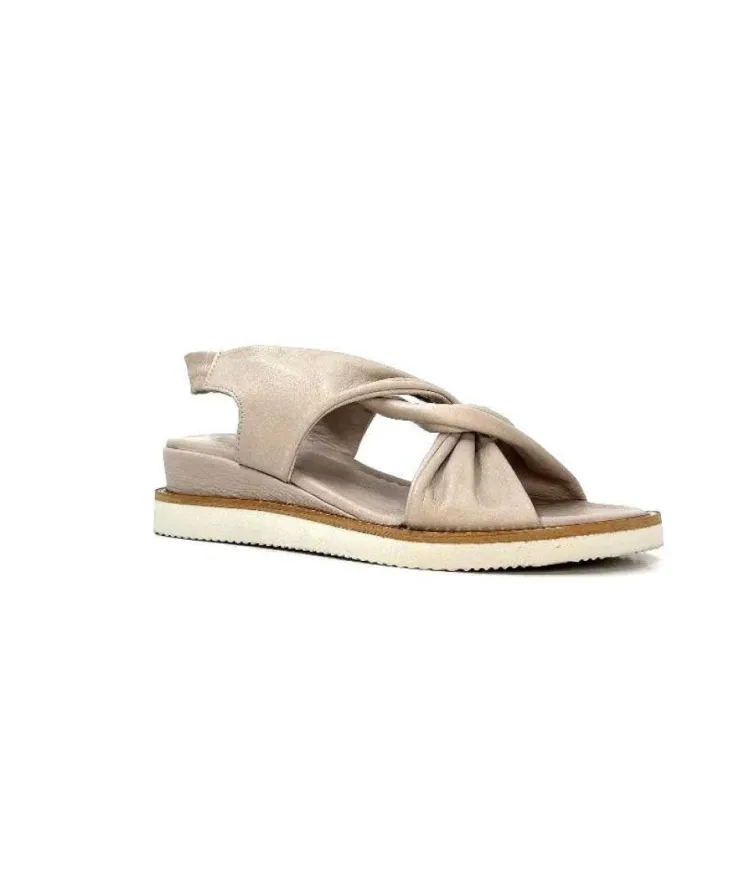 Ivoire-354 Ivoire 107614 Cuir Gris*Femme Plateformes