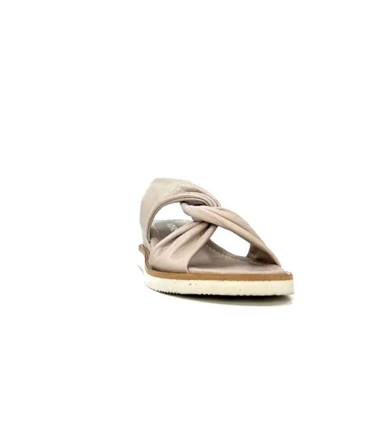 Ivoire-354 Ivoire 107614 Cuir Gris*Femme Plateformes