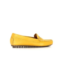 Ivoire0209b Ivoire 10322 Cuir Jaune*Femme Mocassins