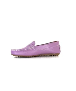 Ivoire0209b Ivoire 10322 Cuir Lilas*Femme Mocassins