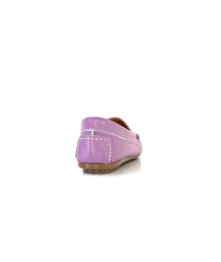 Ivoire0209b Ivoire 10322 Cuir Lilas*Femme Mocassins