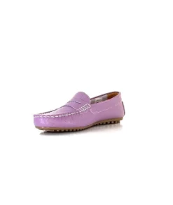 Ivoire0209b Ivoire 10322 Cuir Lilas*Femme Mocassins