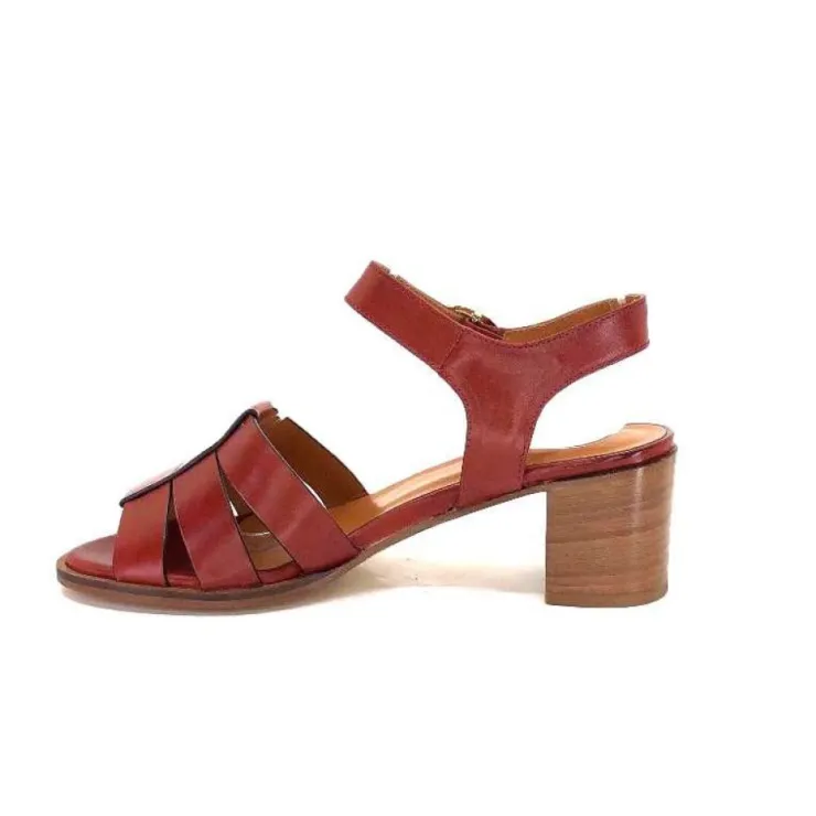 Ivoire0331 Ivoire 1112 Cuir Marron*Femme Sandales