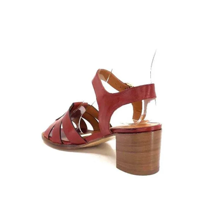 Ivoire0331 Ivoire 1112 Cuir Marron*Femme Sandales