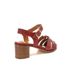 Ivoire0331 Ivoire 1112 Cuir Marron*Femme Sandales